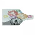 thumbnail image 1 of Ferris Wheel Cutting Board, Circus Tent Roller Coaster and City Silhouettes Fun with Colorful Fireworks, Decorative Tempered Glass Cutting and Serving Board, in 3 Sizes, by Ambesonne, 1 of 2