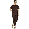 thumbnail image 4 of Inkmeso SolidPajama Set For Mens Short Sleeve Sleepwear Round NeckNightwearPj Set, 4 of 6