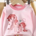thumbnail image 5 of TOWED22 Toddler Infant Baby Girl Boy Outfits Long Sleeve Crewneck Tee Casual Joggers Pants 2pcs Fall Winter Clothes Clothing Set(Light Pink,4-5 Y), 5 of 5