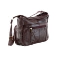 thumbnail image 4 of Women's Leather Organizer Purse Shoulder Bag Multiple Pockets Cross Body Handbag, 4 of 5