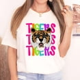 thumbnail image 4 of Tigers Sports Fan Shirt for Women and Teens School Pride Tiger Mascot Tee Natural Shirt Adult Small, 4 of 5