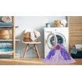 thumbnail image 2 of Ahgly Tapis Rond Lavable en Machine Intérieur Transitionnel Fleur Rose, 3 Pieds Rond, 2 of 7