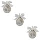 thumbnail image 1 of Ounissouiy Decoración bola plástico pluma colgante conmemorativo adorno bola árbol de Navidad colgante, tía tía 3piezas, 1 of 6