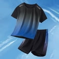 thumbnail image 2 of Gubotare Baseball Outfit for Boys Girls 2 Piece Sport Outfit Clothing Set with Pockets Size 13-14 (Blue,13-14 Years), 2 of 8