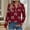 Red, variant on Long Sleeve Shirts for Women Casual V Neck Fall Tops Dressy Spring Work Blouses Clothes Khaki A XXXL