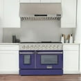 thumbnail image 4 of Kucht Professional 48" Stainless Steel Natural Gas Range in Silver/Blue, 4 of 19
