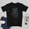 thumbnail image 3 of Giraffe T-shirt Fluorescent T-shirt Animal T-shirt Unisex For man woman Gift shirt, 3 of 5