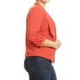 thumbnail image 3 of Women's Plus Size Women's Trendy Style Open Front Casual Blazer Jacket, 3 of 4