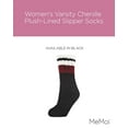 thumbnail image 2 of MeMoi Women's Varsity Chenille Plush-Lined Slipper Socks - Mens - Male, 2 of 7