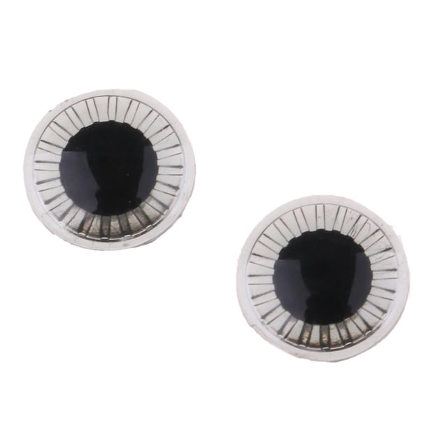 2pcs Ojos Pupilas Chips de Ojos Eyechips para RBL DIY Accesorios Negro