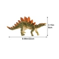 thumbnail image 2 of Jiibva Realistic Stegosaurus Dinosaur Model, Detailed Prehistoric Figure for Collection and Display, 2 of 7