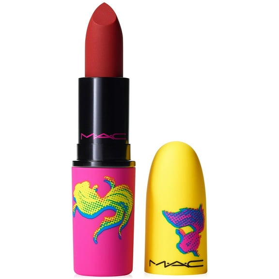 MAC Moon Masterpiece Powder Kiss Lipstick Healthy, Wealthy and Thriving (true red)