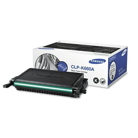 Samsung CLPK660A Toner, 2500 Page-Yield, Black