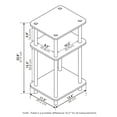 thumbnail image 5 of Mesa auxiliar Furinno Just de 3 niveles, 29 x 34 x 58 cm, paquete de 2, 5 of 5