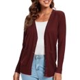 thumbnail image 3 of Urban CoCo Women's Button Down Lightweight Knit Cardigan Sweater with Pockets, 3 of 7