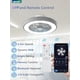 thumbnail image 5 of Ventilador de techo LEDIARY, control remoto con luz RGB sin aspas de 20 pulgadas, 5 of 7