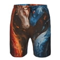 thumbnail image 3 of Pofeuu Red And Blue Fire Dragon F Prin Men's Swim Trunks Quick Dry Bathing Suit Swimming Board Shorts Mesh Lining Beach Swimwear-Small, 3 of 6