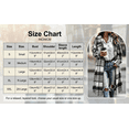 thumbnail image 5 of FRSASU Women's Plaid Hoodie Jacket Shacket Casual Lapel Button Down Long Sleeve Trench Coat Warm Winter Jackets Red, 5 of 9