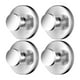 thumbnail image 4 of 4 Piezas Tazas de Succión Tazas Ganchos de Pared Ganchos Guardando Ropa de Ducha de Barra de Ropa Moderna para Ventanas de Vidrio de Baño Bolso de Som Plateado brillante, 4 of 8