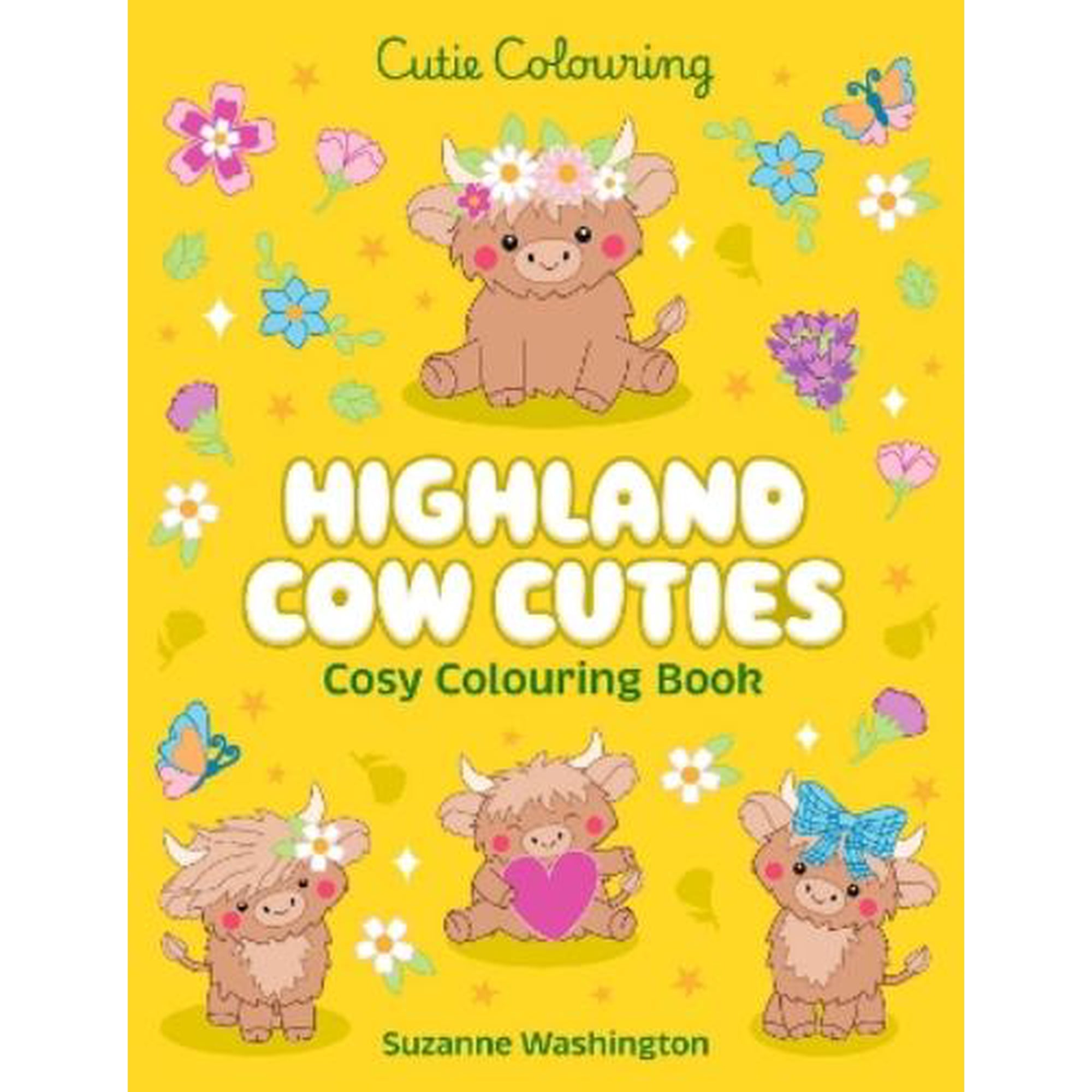 Highland Cow Cuties Cosy Colouring Book (Paperback) Cutie Colouring
