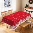 thumbnail image 5 of Nanqianyi Christmas Reindeer Forest Tablecloth,Waterproof Dining Party Table Cover,52x70 Inch, 5 of 6
