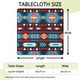 thumbnail image 2 of Fitted Tablecloth with Bohemian Design, 36x36 Inch Square Floral Cover with Elastic Hem for Card Tables, Wrinkle Resistant, 2 of 6
