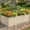 Cream White, variant on Uforic 6x3x3ft 1 Pack Galvanized Metal Raised Garden Bed with Free Gloves and Support Rod, Cream White