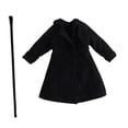 thumbnail image 3 of kokiya 1/12 Action Figure Blazer Compact Party Stylish Gift Decor Toy Birthday Coat Black, 3 of 8