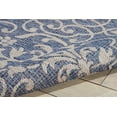 thumbnail image 6 of Nourison Garden Party Indoor/Outdoor Transitional Damask Denim 7'10" x 10'6" Area Rug, (8' x 11'), 6 of 7