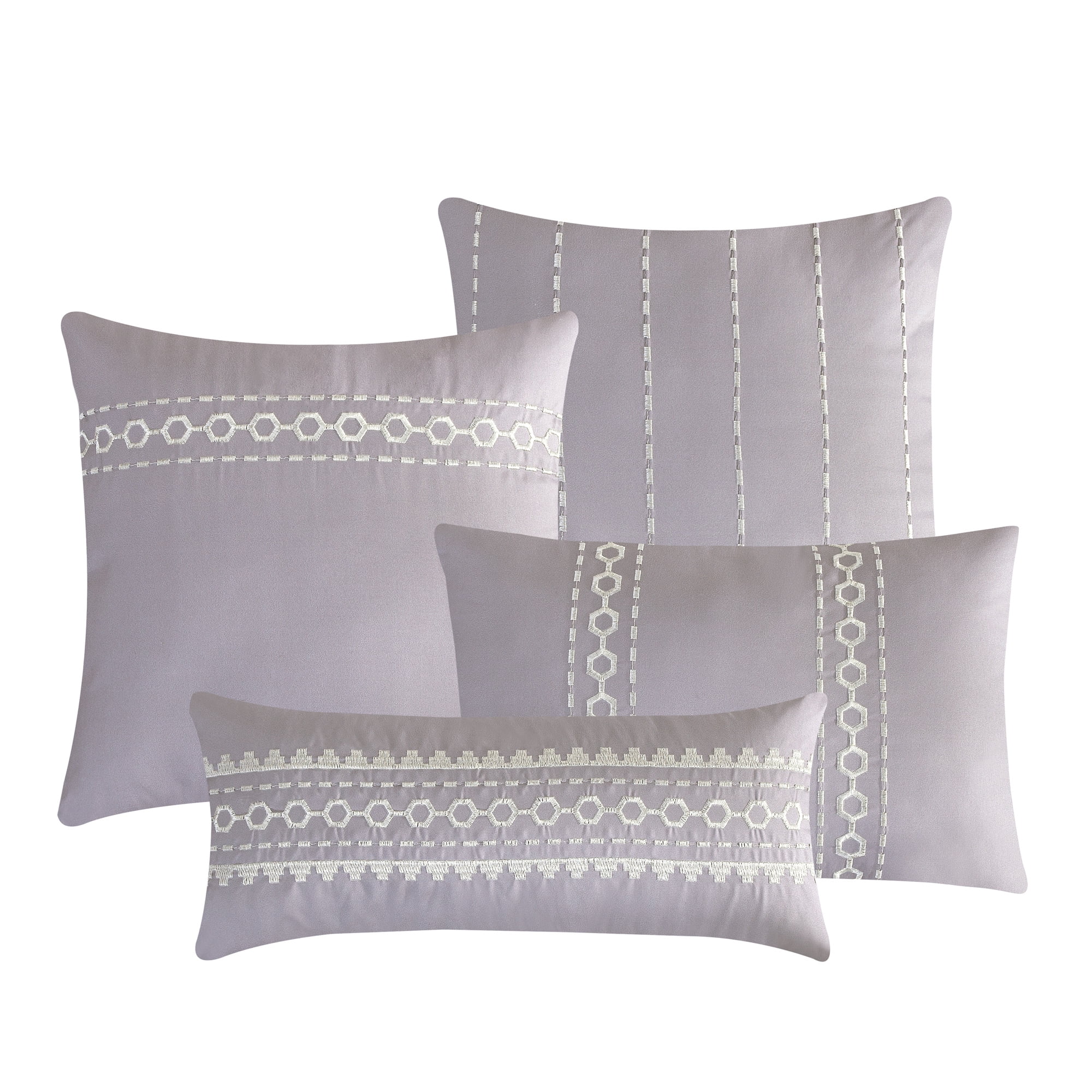 EvJK 7-Piece Comforter Set – Lightweight Polyester, Breathable, Soft & Cozy, Decorative Bedding Set – Queen
