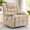 Beige, variant on Korser 360°Swivel Rocker Recliner for Adults with Massage and Heating,Manual Recliner Chair with Side Pockets Nursery Glider Recliner with Cup Holders for Living Room,Chenille,Dark Grey