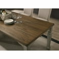 thumbnail image 5 of Roundhill Furniture Breda Antique Gray and Dark Oak Finished Wood Dining Set, Table, Bench, Chairs, 5 of 11