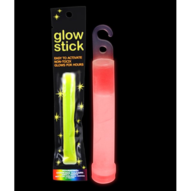 4 Inch Retail Packaged Glow Stick Red