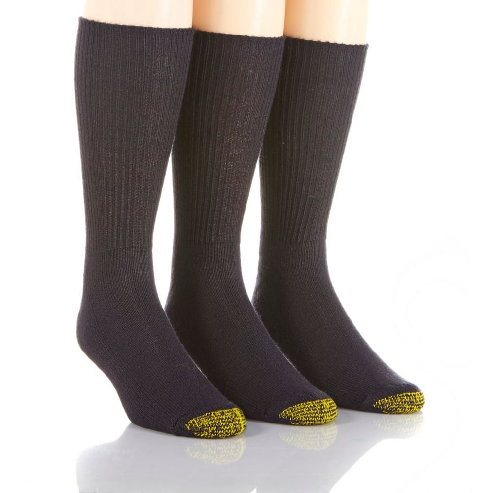 GOLDTOE Men's Gold Toe 2057S Fluffies Casual Crew Socks 3 Pack