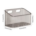 thumbnail image 3 of Organizador de almacenamiento, estante de ducha de pared, estante de baño, plástico transparente, adhesivo para cepillo de dientes, caja colgante, adecuado para baño, cocina, armario, ducha, bolsa de, 3 of 6