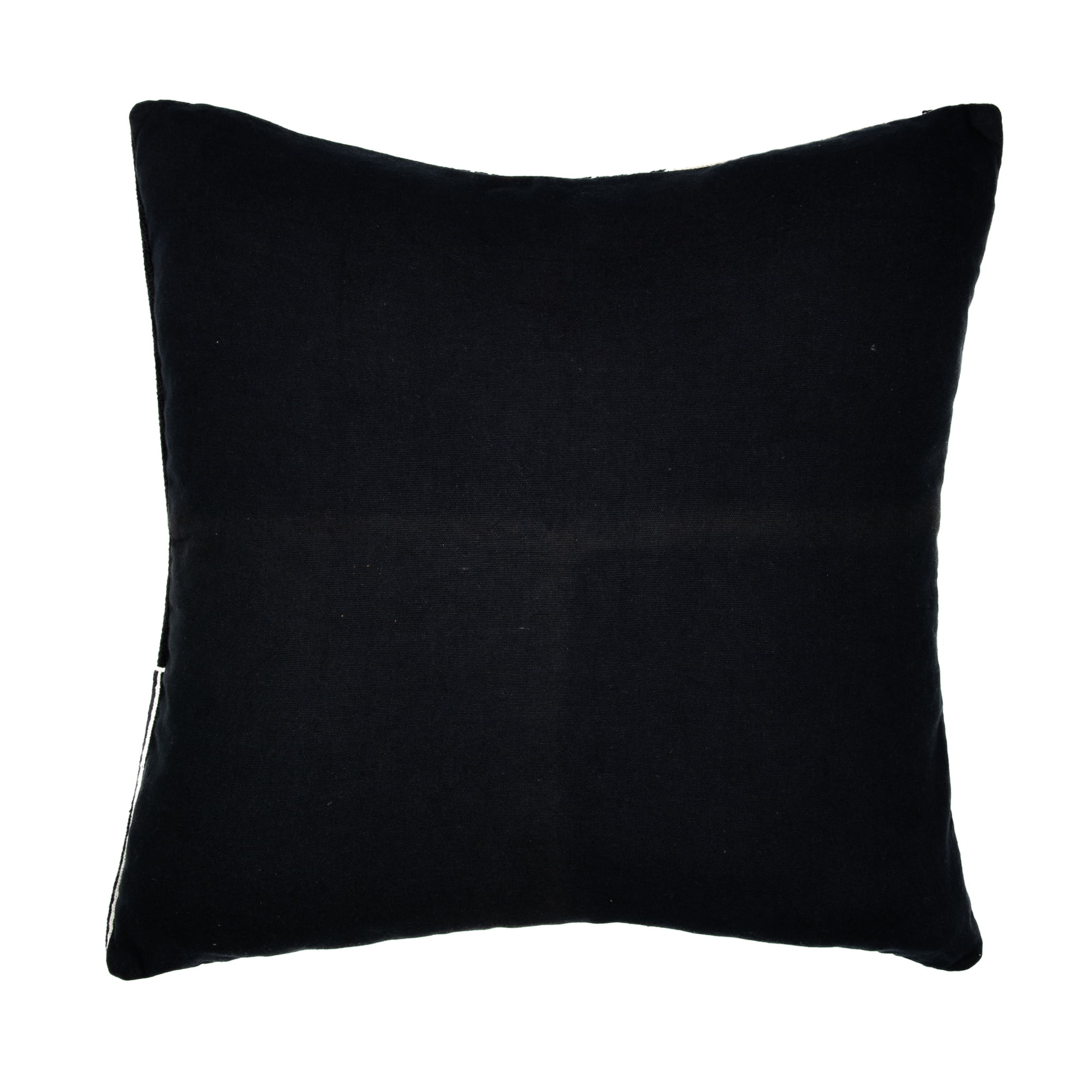Ox Bay and Stacy Garcia 24" x 24" Black/White Embroidered Geometric Cotton Adult Decorative Throw Pillow Cover
