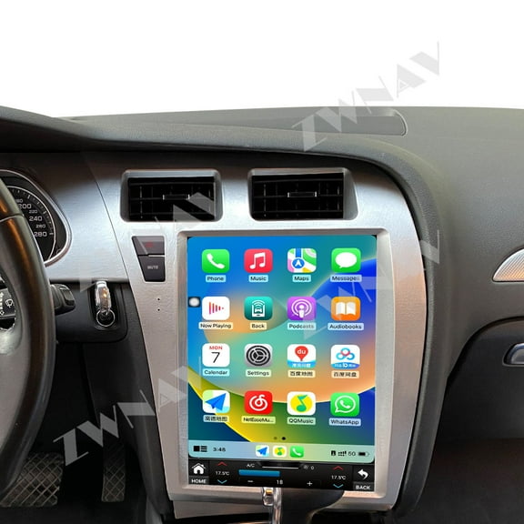 ZWNAV Android 15 for Audi A4L 2009-2012 12.1 inch Car Radio Multimedia Player Head Unit GPS Navigation Stereo Screen Audio Carplay