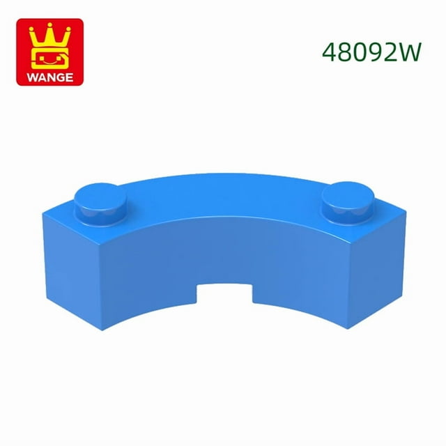 80Pcs/Lot 48092W 4x4 Curved Building Blocks Moc Accessories Compatible with Bricks DIY Children Toys Assembly Gift Box 37.Dark Azure about 80pcs
