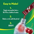 thumbnail image 3 of 7UP Cherry Singles to Go, Powdered Drink Mix, Zero Sugar, Low-Calorie Fruity Flavored Easy to Prepare Indoor& Outdoor Picnic Drink Mix 2 Boxes, 6 Sticks per Box, 12 Total Servings, 3 of 7