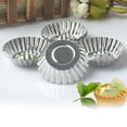 thumbnail image 2 of SKISUNO 20Pcs Small Cake Pans Nonstick Tinplate Egg Tart Molds For Making Pastries, 2 of 8