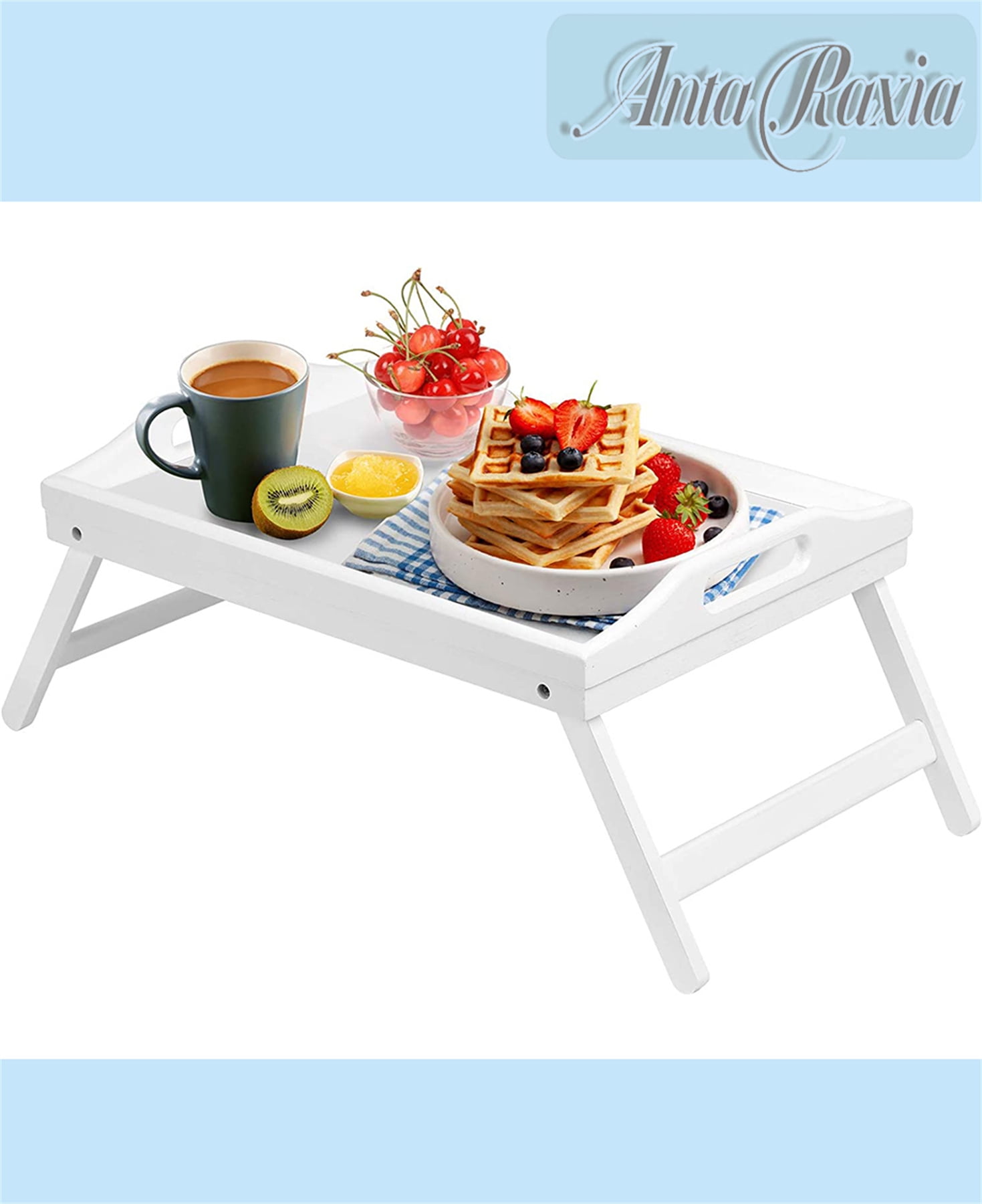 Breakfast Tray Table with Folding Legs Rectangle Serving Tray - On Sale -  Bed Bath & Beyond - 37652859