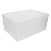 FOMIYES Transparent Plastic Dvd Storage Box Portable Cd Case for Home Use with Scratch Protection