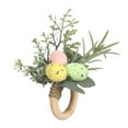 thumbnail image 1 of Easter Napkin Rings Handmade Wooden Easter Bunny Rabbit Napkin Rings Spring Floral Rattan Napkin Ring Holder For Table Dinner Weddings Parties Decoration, 1 of 5