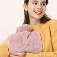 thumbnail image 5 of Hot Water Bag With Soft Fleece Cover, Hot Water Bottle Easy To Fill Durable Anti-scald Perfect For Cold Days Pain Relief Hot Water Bag-Purple-1.5 Liter, 5 of 9