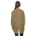 thumbnail image 4 of Women's Solid Casual Lightweight 3/4 Sleeve Loose Fit Open Front Cardigan, 4 of 5