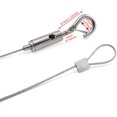 thumbnail image 3 of FrostHike 4-Pack Adjustable Picture Hanging Wire Ropes with Loop and Hook 1.5mm x 3ft Stainless Steel Supension Cable for Heavy Duty Frame, Chandelier Light, Home Decorations (Load 44lb\\/per), 3 of 3