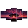 thumbnail image 1 of Elodie 5Pieces/Set Abstract Wall Art Painting Home Hanging Decoration For Living Room Bedroom No Frame Red Sunset, 1 of 6