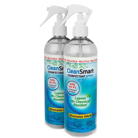CleanSmart 16 oz Disinfectant Spray, 2-pack - Great for Cleaning your CPAP