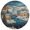 Whimsical Christmas Scene, variant on 15 Inch Round Grid Plate Mats Heat Non-Slip Resistant PVC Placemats for Kitchen Dining Table Decor Two Snowmen Pattern 1PCS