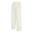 thumbnail image 7 of Dress Pants Mens Casual Baggy Wide Leg Pleated Slacks Vintage Stylish Loose Fit Work Trousers Light Gray L, 7 of 7